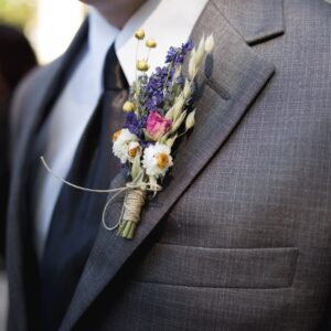 Boutonniere Dried Lavender